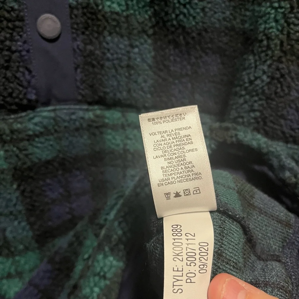 Vineyard Vines Sherpa Snap-Placket Fleece Women’s Size Large - Picture 5 of 6